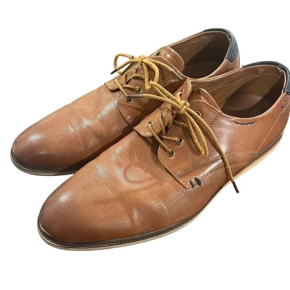 Bruno‎ Marc Tobacco Brown Oxford Shoes - Men’s Size 13